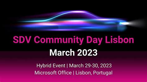 SDV Community Day Lisbon - March 2023, Microsoft, Lisboa, 29 March to ...