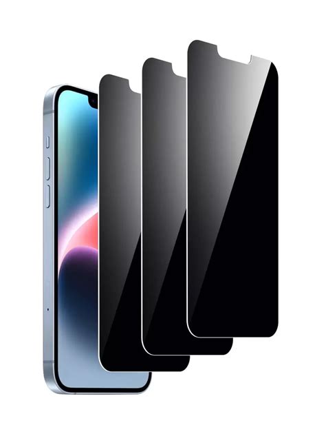 3pcs/Set Anti-Spy Full Screen Tempered Glass Screen Protector ...