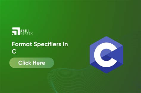 Image result for Format Specifiers and Variable Types in C
