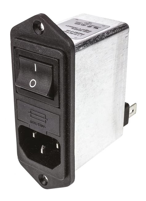 FN282-10-06 Schaffner | Schaffner 10A, 250 V Male Flange Mount IEC ...