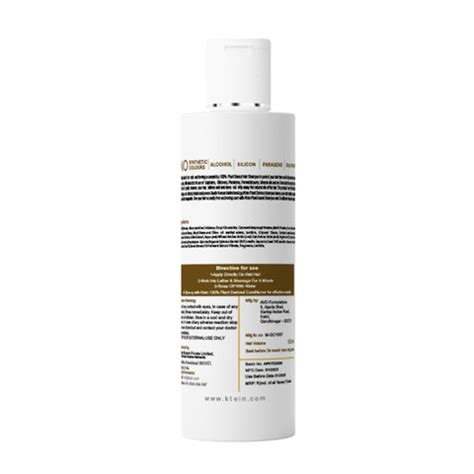 Chemical Free Plant Derived Shampoo - 100ml – Ktein Cosmetics