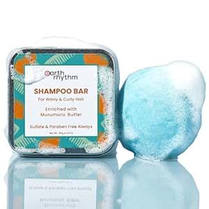 Buy Earth Rhythm Murumuru Butter Shampoo Bar for Dry, Frizzy and Curly ...