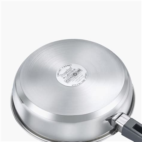 Buy PRESTIGE Platina Pop Silver Stainless Steel Fry Pan - 24cm from ...