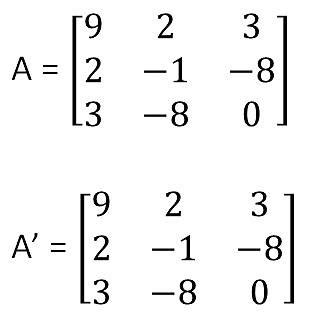 Symmetric & Skew Symmetric matrices - Definition with Examples