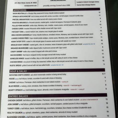 Woody's Library Restaurant Carmel