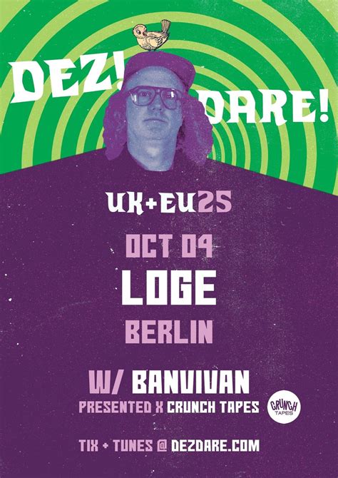 Dez Dare (UK), Banvivan @ Loge, Berlin, Loge (Kinzigstraße 9, 10247 ...