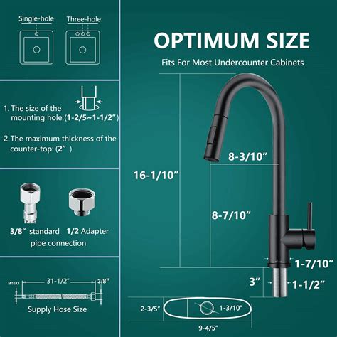 APPASO Kitchen Faucet with Pull Down Matte Black, India | Ubuy