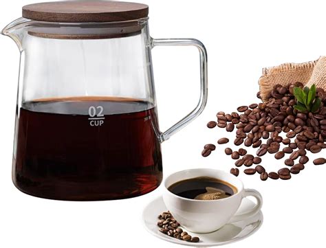 Amazon.com | 800ml Clear Glass Range Coffee Server,Standard Glass ...
