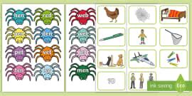 Spider Splat CVC 'a' Words Game (teacher made) - Twinkl
