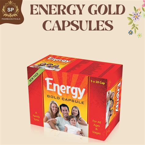 Boost Your Day with S.P Energy Gold Capsules: Natural Vitality, Every ...