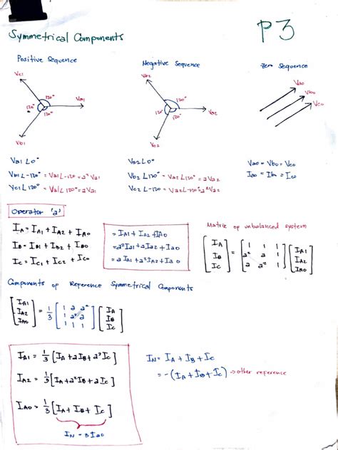 Image result for Symmetrical Components Example