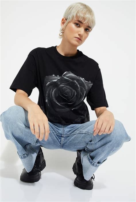 ALAYA F x URB_N Women Printed Boxy Fit T-shirt