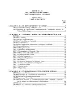 LOCAL RULES UNITED STATES DISTRICT COURT WESTERN … / local-rules-united ...