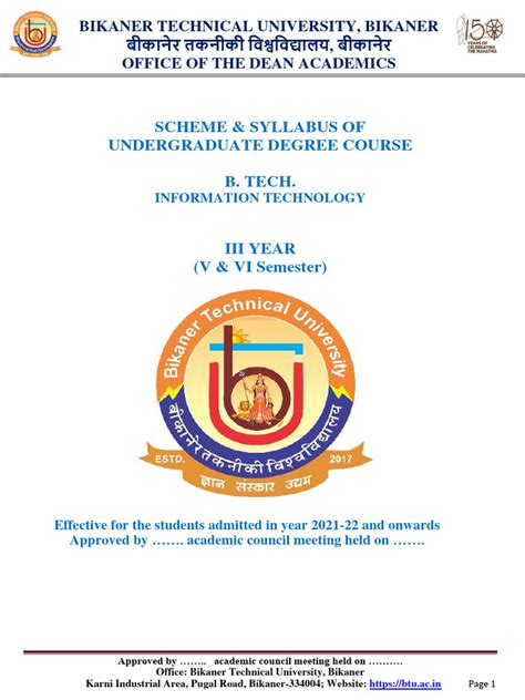 B.Tech Computer Science Syllabus 的图像结果