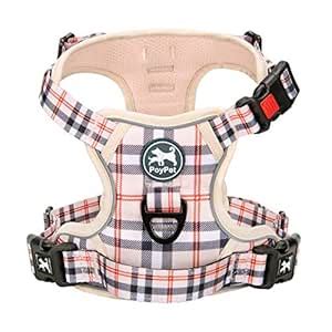PoyPet No Pull Dog Harness, [Release on Neck] Reflective Adjustable No ...