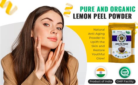 THE GREEN HERBS Lemon Peel Powder, 114g Finely Ground, Natural and ...