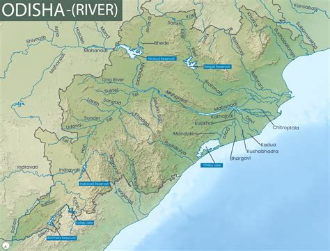 Odisha Map - UPSC