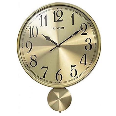 Buy RHYTHM (Japan- Aluminium Dail, Numerals, Pendulum Clock Plastic ...