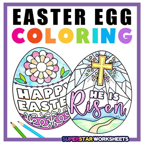 Easter Egg Coloring Page Easter Egg Coloring Pages