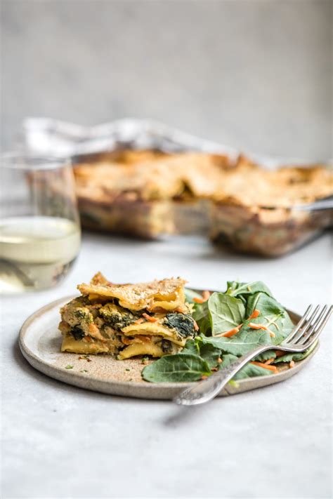 Vegetable Lasagna with White Sauce (Vegan & GF) - From My Bowl