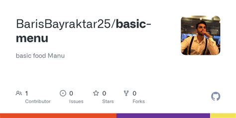 Basic Menu Example 的图像结果