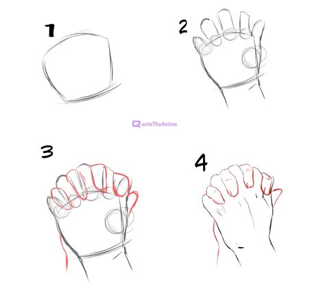 Image result for How to Draw Anime Hands Tutorial