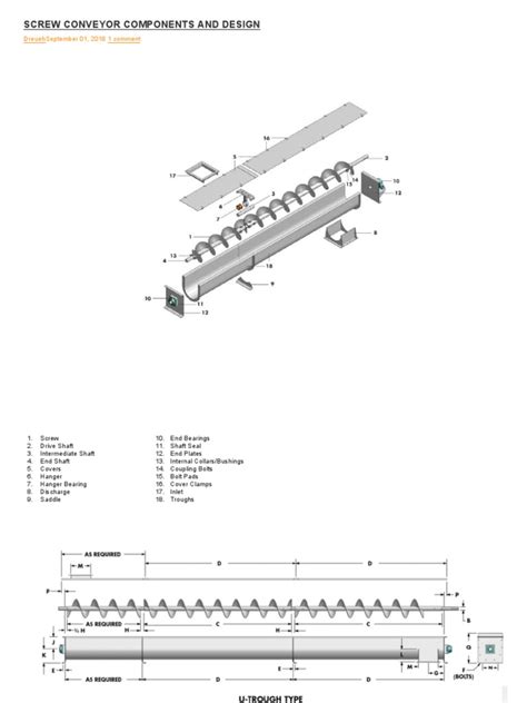 Screw Conveyor Components and Design | PDF | Screw | Mechanical Engineering