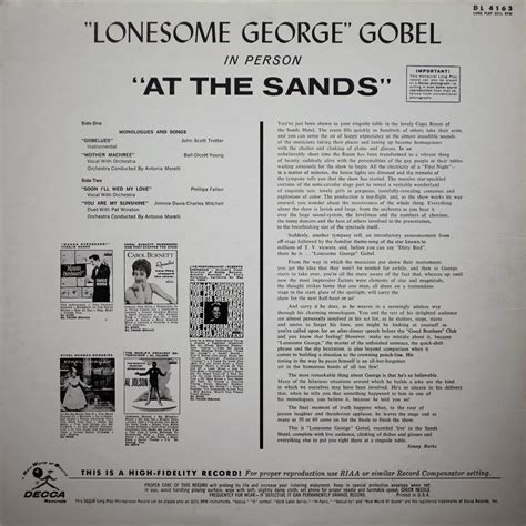 Vintage Stand-up Comedy: George Gobel - Live At The Sands
