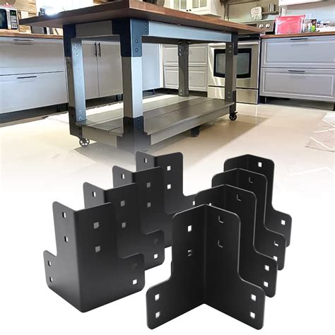 vikofan 8pcs Workbench Brackets Kit with Screws 4x4 4mmThickness Heavy ...