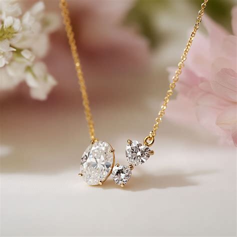 Gwendira Lab Diamond Toi et Moi Pendant | Fiona Diamonds