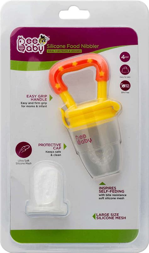Buy BEEBABY SILICONE FOOD AND FRUIT NIBBLER / FEEDER WITH EXTRA ...