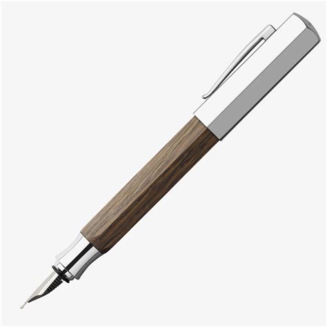 Faber-Castell Ondoro Fountain Pen - Smoked Oak Wood | 147580 | The ...
