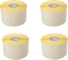 Barcode Labels/Stickers 60mm by 40mm- Pack of 5-(1000 Label per roll ...