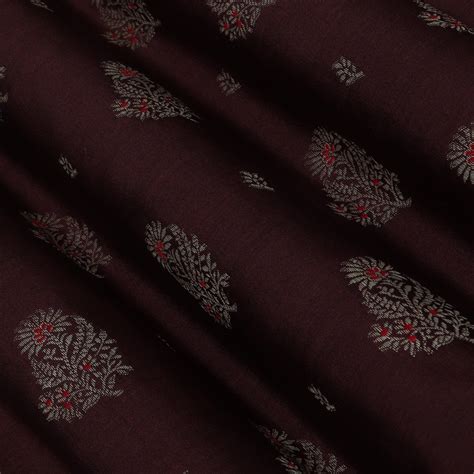 BROWN Color CHINIA SILK BROCADE Fabric – KC Creations