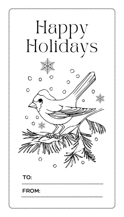 Christmas Happy Holidays Coloring Pages [2025]