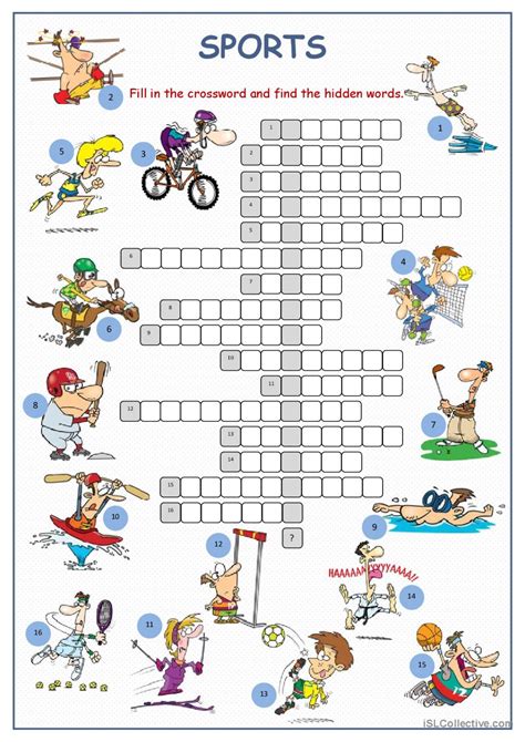 Sports Team Crossword at Matthew Calzada blog