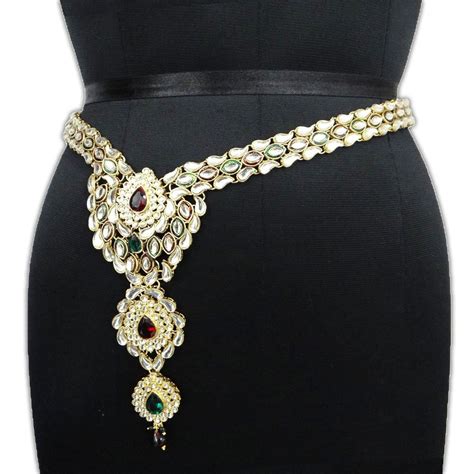 Buy Banithani Indian Bollywood Traditional Belly Dance Belt Golden ...