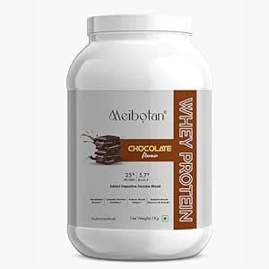 Meibotan 100% Whey (2 lbs/990 g) (Double Rich Chocolate) Protein Powder ...