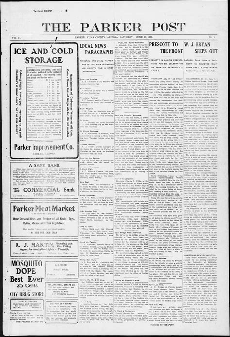 The Parker Post, 1915-06-12 | Arizona Memory Project