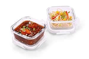 Buy Oliveware Food Storage Container| Set of 2 | Square Containers ...