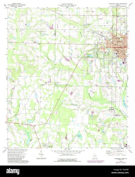 Fitzgerald georgia map Cut Out Stock Images & Pictures - Alamy