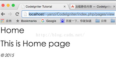 Localhost CodeIgniter 的图像结果