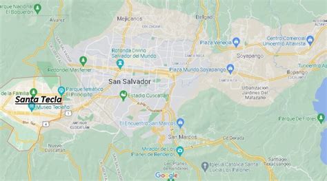 ¿Dónde está Santa Tecla (El Salvador)? Mapa Santa Tecla (El Salvador ...