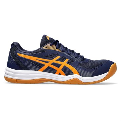 Asics Upcourt 5 Indoor Shoes (Peacoat/Shocking Orange) – Noah Sports