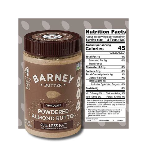 BARNEY Chocolate Almond Butter - Paleo, Keto, Non-GMO | 8oz Skin-Free ...