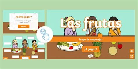 Juego de interactivo: Las frutas - Twinkl Go (teacher made)