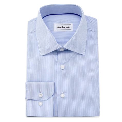 Slim Fit Blue and White Striped Dress Shirt | Shop The Grand Canal ...