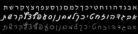 Image result for Hebrew Cursive Script