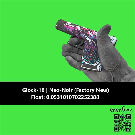 GLOCK-18 NEO NOIR FN FACTORY NEW GLOCK18 CS2 SKINS ITEMS KNIFE CSGO ...