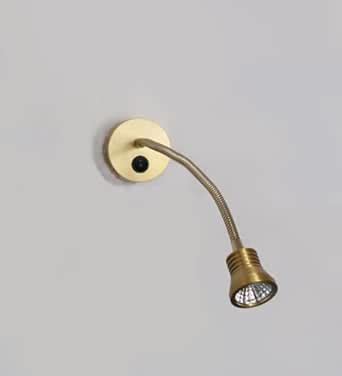 Shree Kala Home Decor Gold LED Wall Mounted Reading Light with Flexible ...